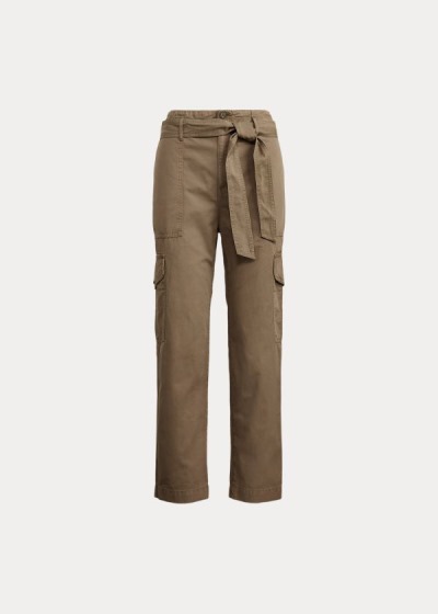 Calças Ralph Lauren Algodão Twill Cargo Mulher 89432-ERYZ